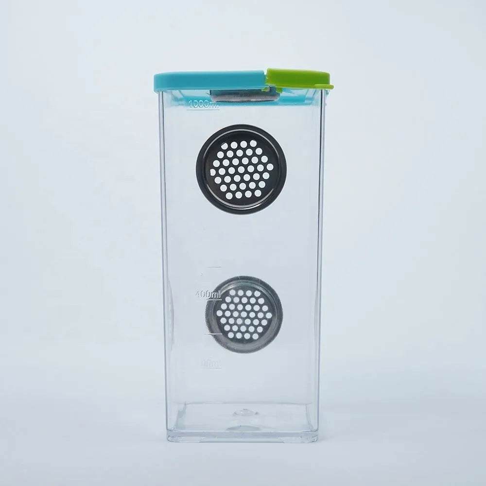 Caja de Cría para Reptiles con Ventilación y Tapa Segura
