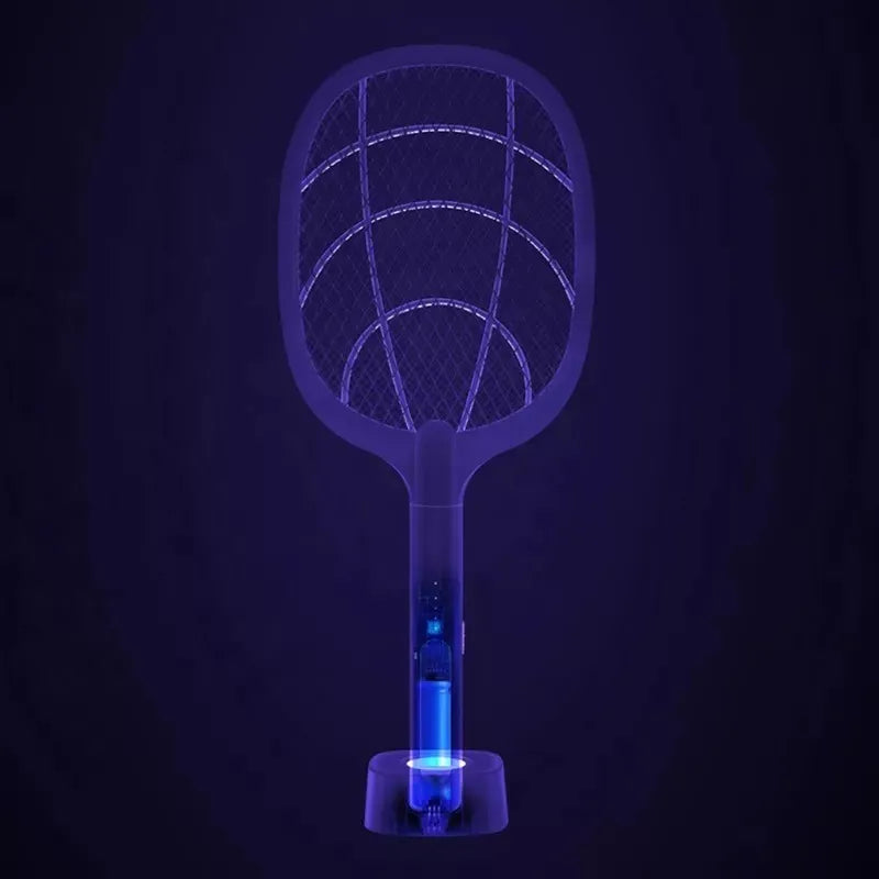 Raqueta eléctrica mata insectos recargable