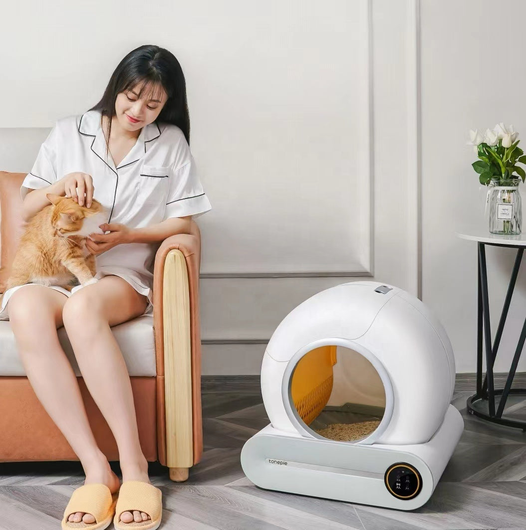 Arenero Inteligente Para Gato Con Pantalla Táctil