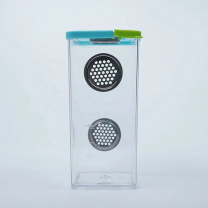 Caja de Cría para Reptiles con Ventilación y Tapa Segura