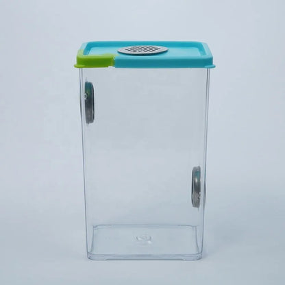 Caja de Cría para Reptiles con Ventilación y Tapa Segura