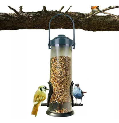 Comedero Dispensador Colgante Para Comida Pajaros Aves