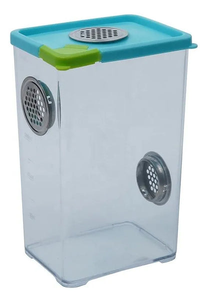 Caja de Cría para Reptiles con Ventilación y Tapa Segura