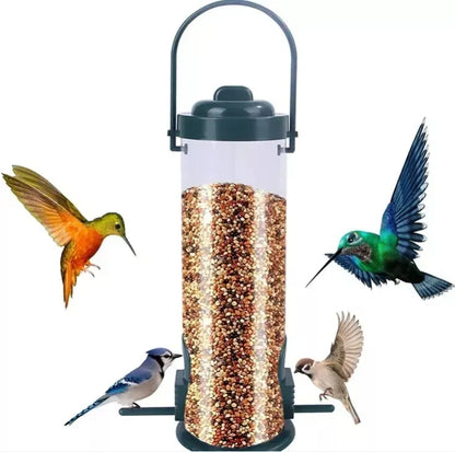 Comedero Dispensador Colgante Para Comida Pajaros Aves